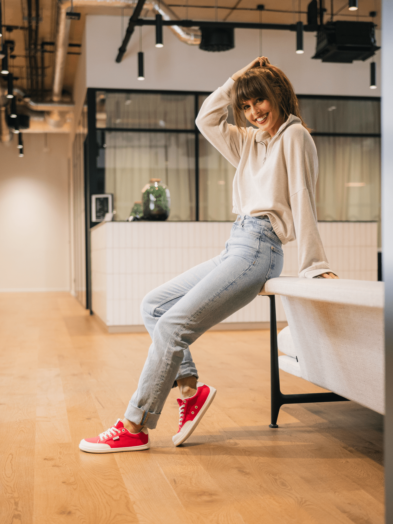 Barefoot Sneakers Be Lenka Rebound - Red & White - Barefoot Shoe Store
