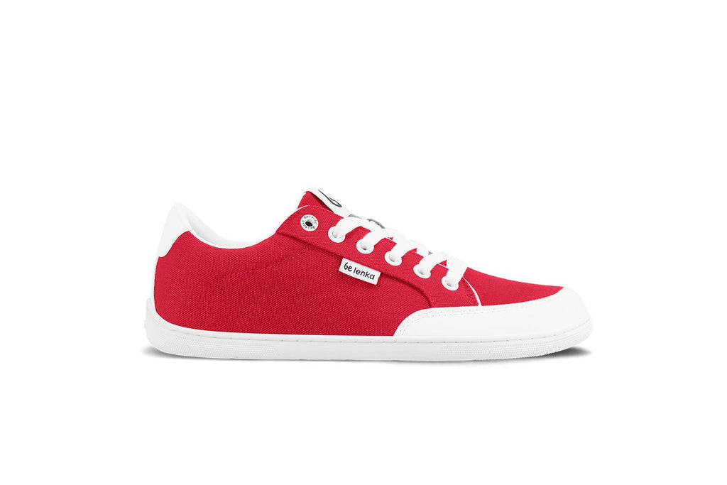 Barefoot Sneakers Be Lenka Rebound - Red & White - Barefoot Shoe Store