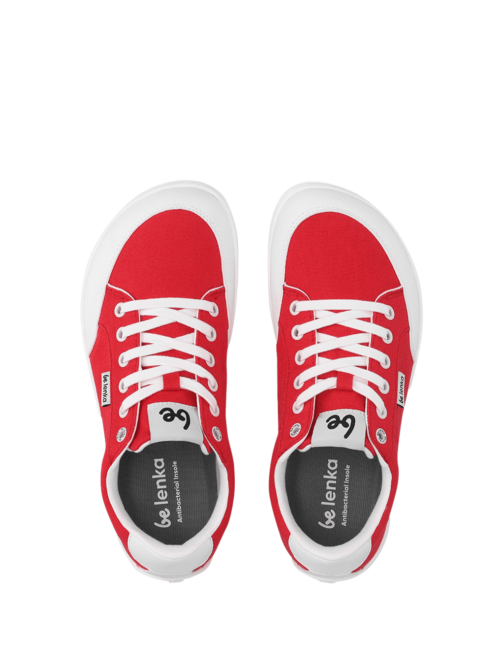 Barefoot Sneakers Be Lenka Rebound - Red & White - Barefoot Shoe Store