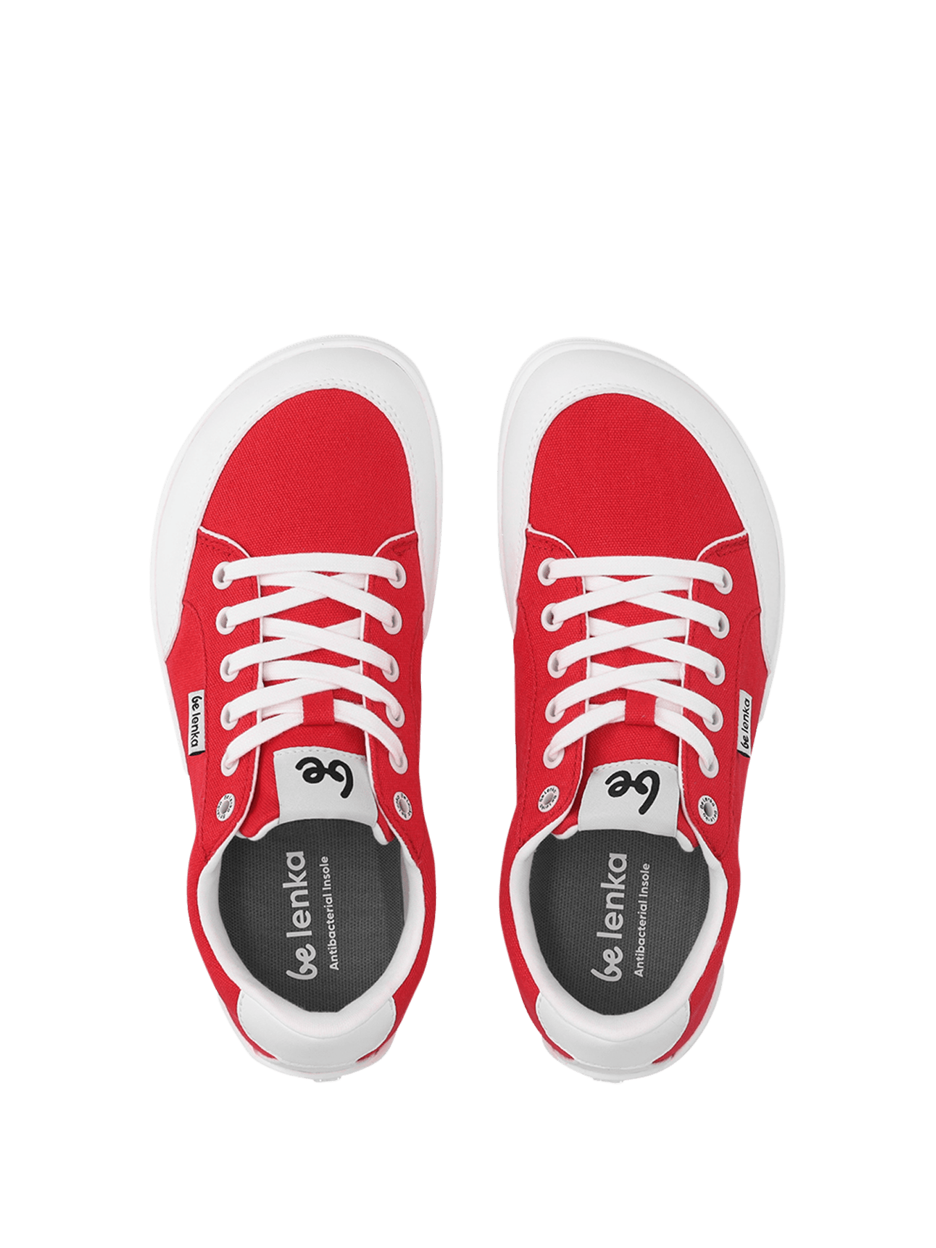 Barefoot Sneakers Be Lenka Rebound - Red & White - Barefoot Shoe Store