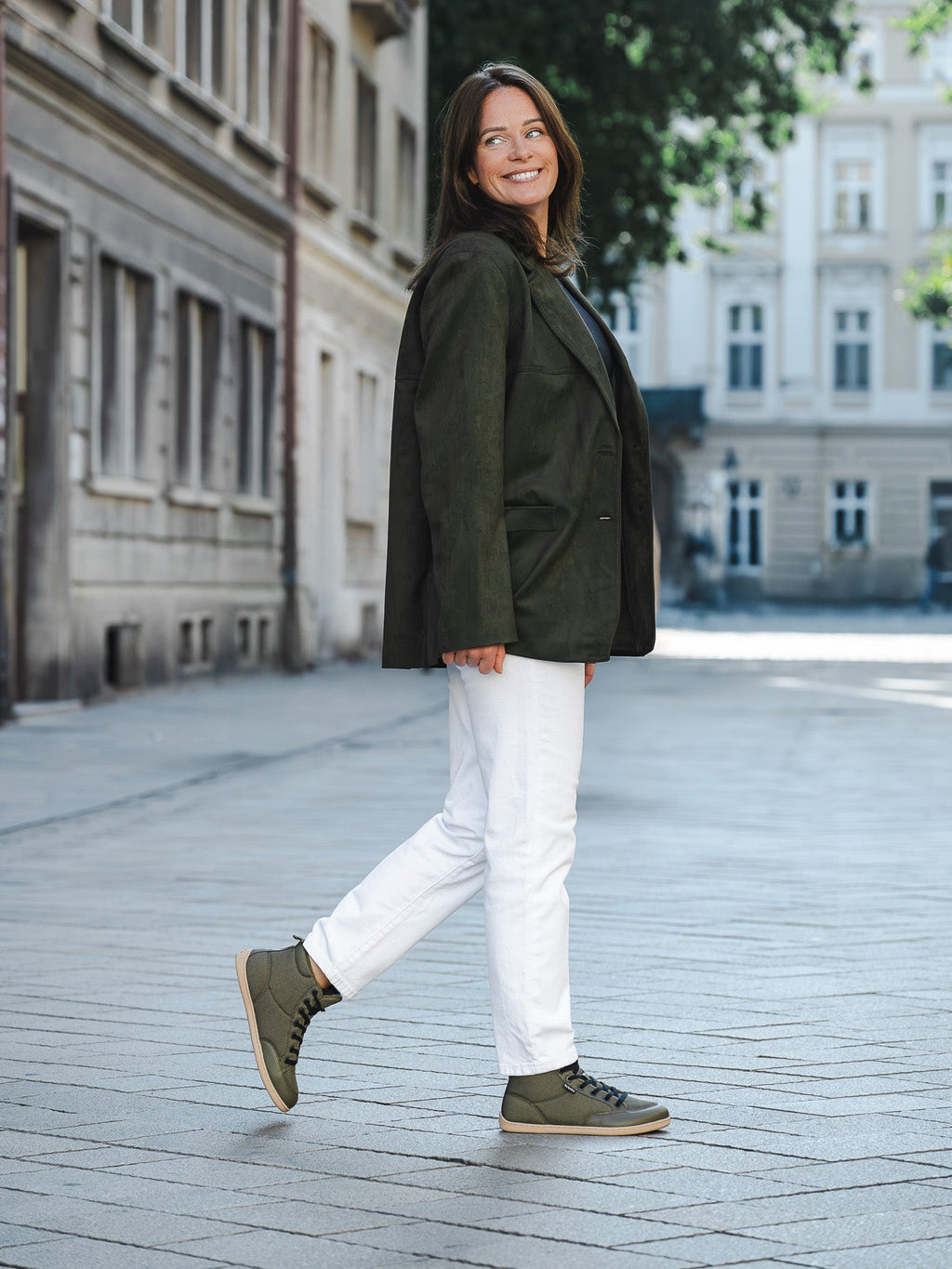 Barefoot Sneakers Be Lenka Rebound Thermo - Army Green - Barefoot Shoe Store