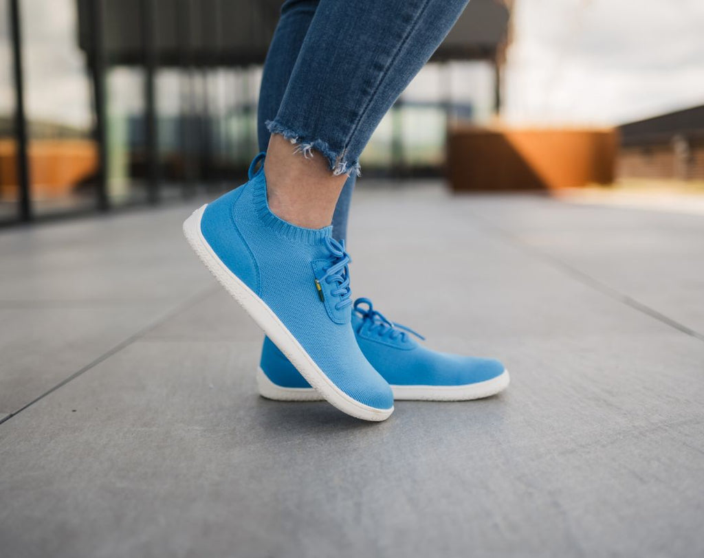 Barefoot Sneakers Be Lenka Stride - Blue & White - Barefoot Shoe Store