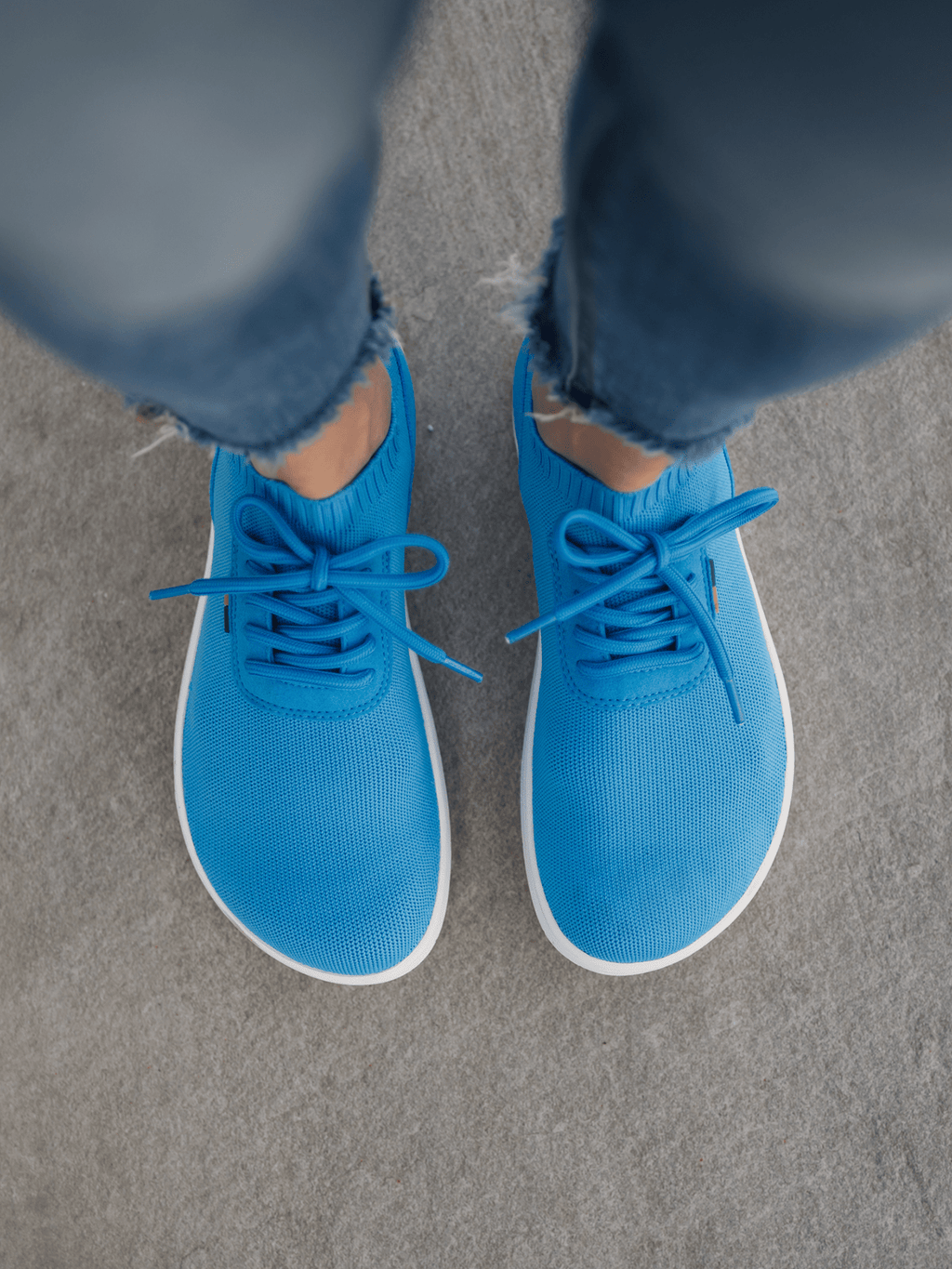 Barefoot Sneakers Be Lenka Stride - Blue & White - Barefoot Shoe Store