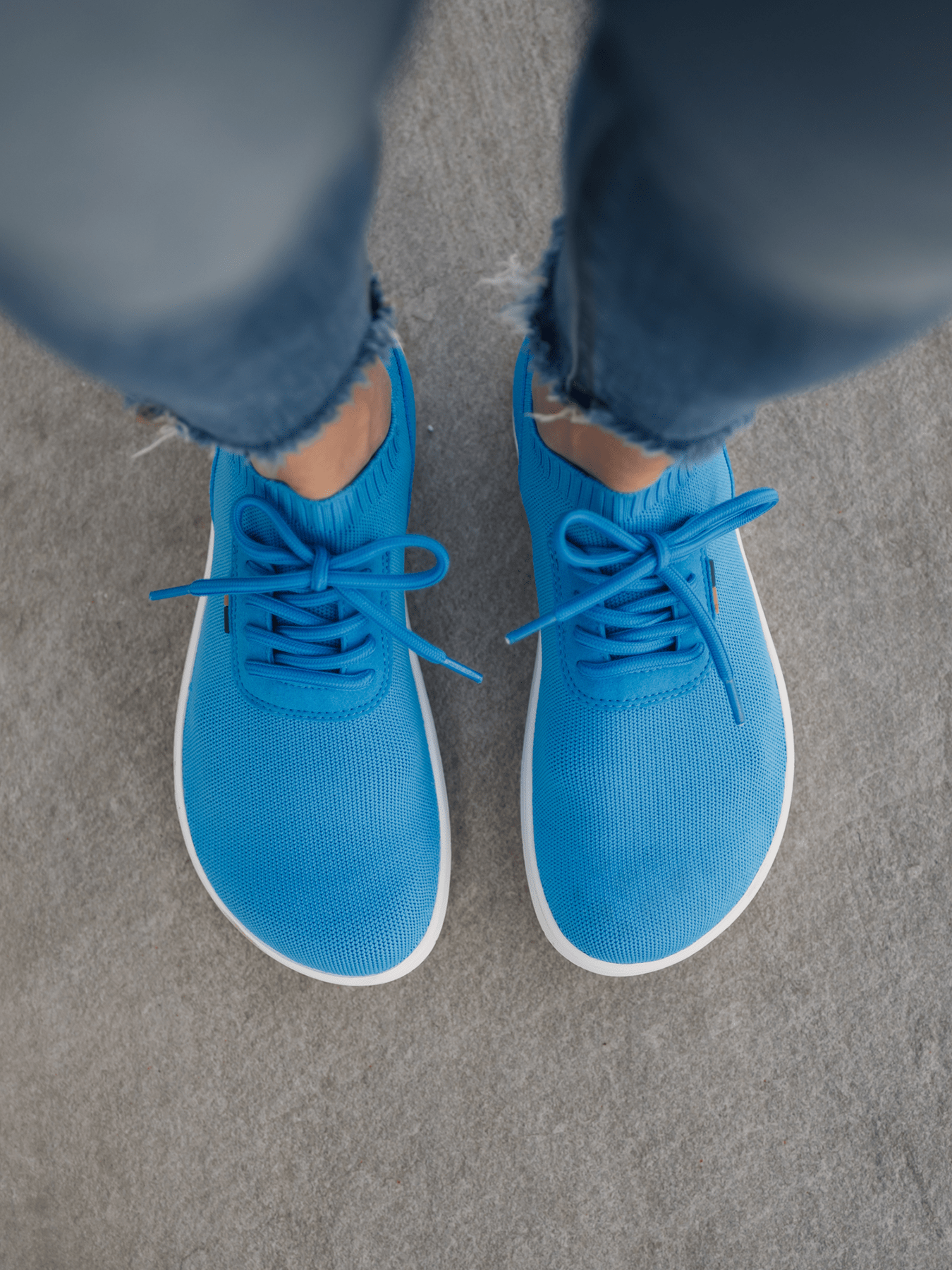 Barefoot Sneakers Be Lenka Stride - Blue & White - Barefoot Shoe Store