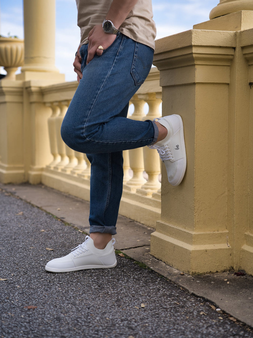Barefoot Sneakers Be Lenka Swift - All White - Barefoot Shoe Store