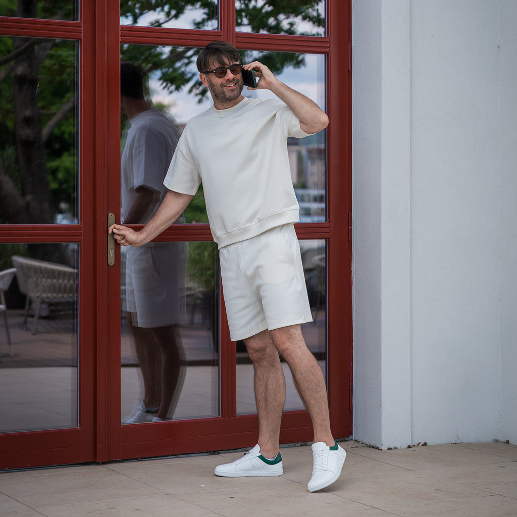 Barefoot Sneakers Barebarics Enigma - White & Dark Green