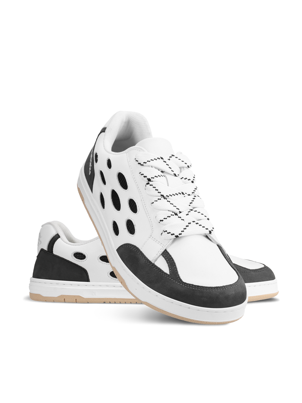 Barefoot Sneakers Barebarics Fusion - White & Charcoal
