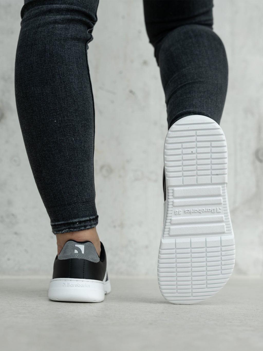 Barefoot Sneakers Barebarics Icara - Black & Dark Grey