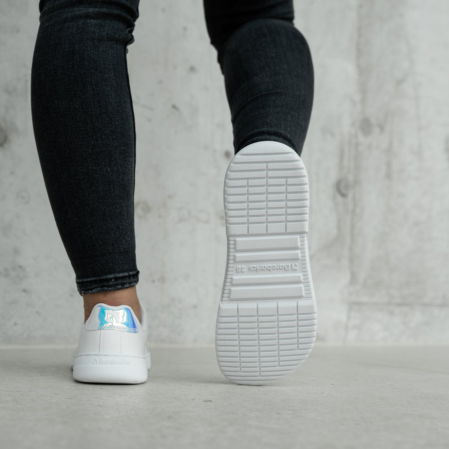 Barefoot Sneakers Barebarics Icara - White & Pastel Iridescent