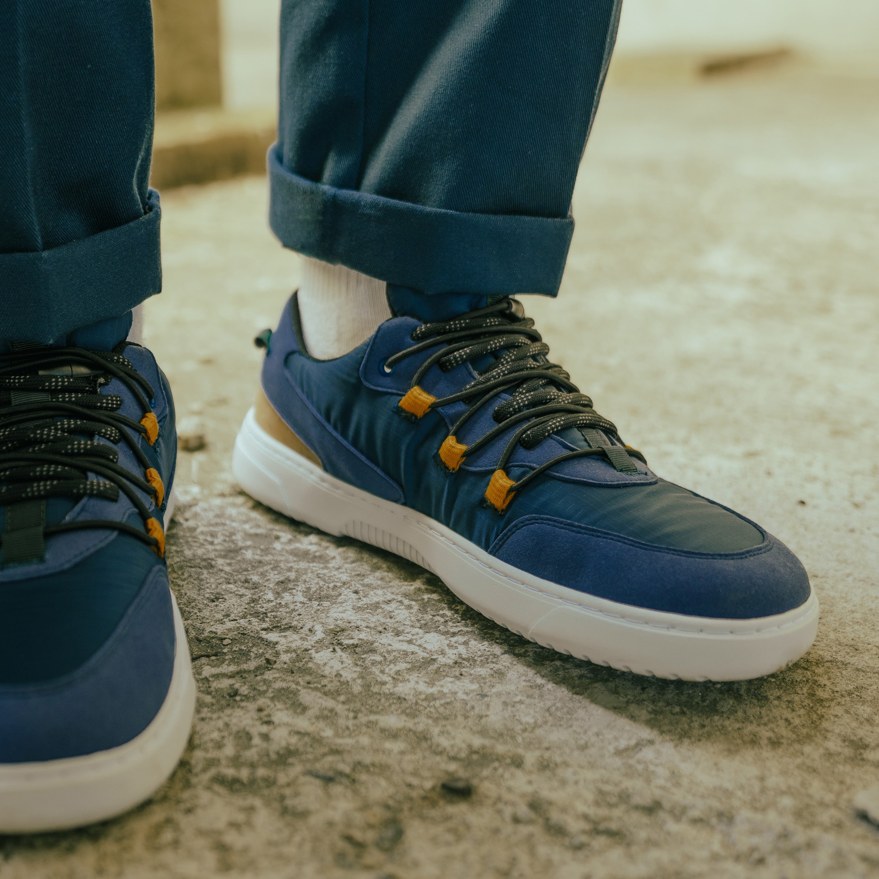 Barefoot Sneakers Barebarics Revive - Blue & White