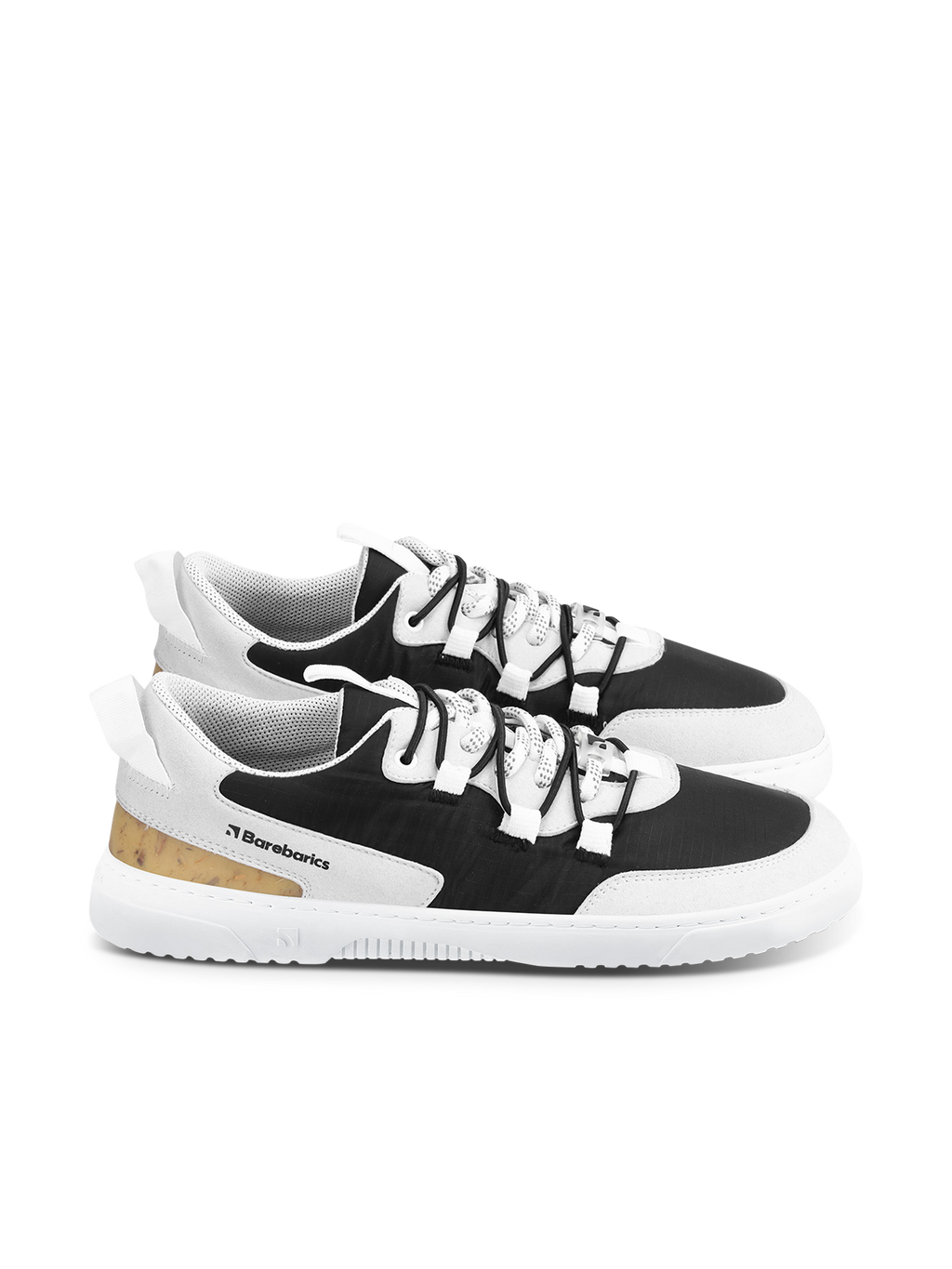 Barefoot Sneakers Barebarics Revive - Light Grey & Black