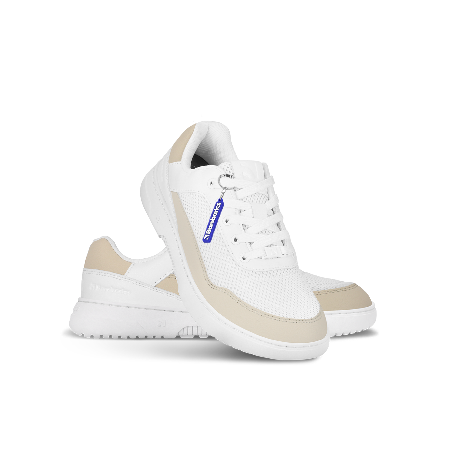 Barefoot Sneakers Barebarics Vaporo - White & Beige