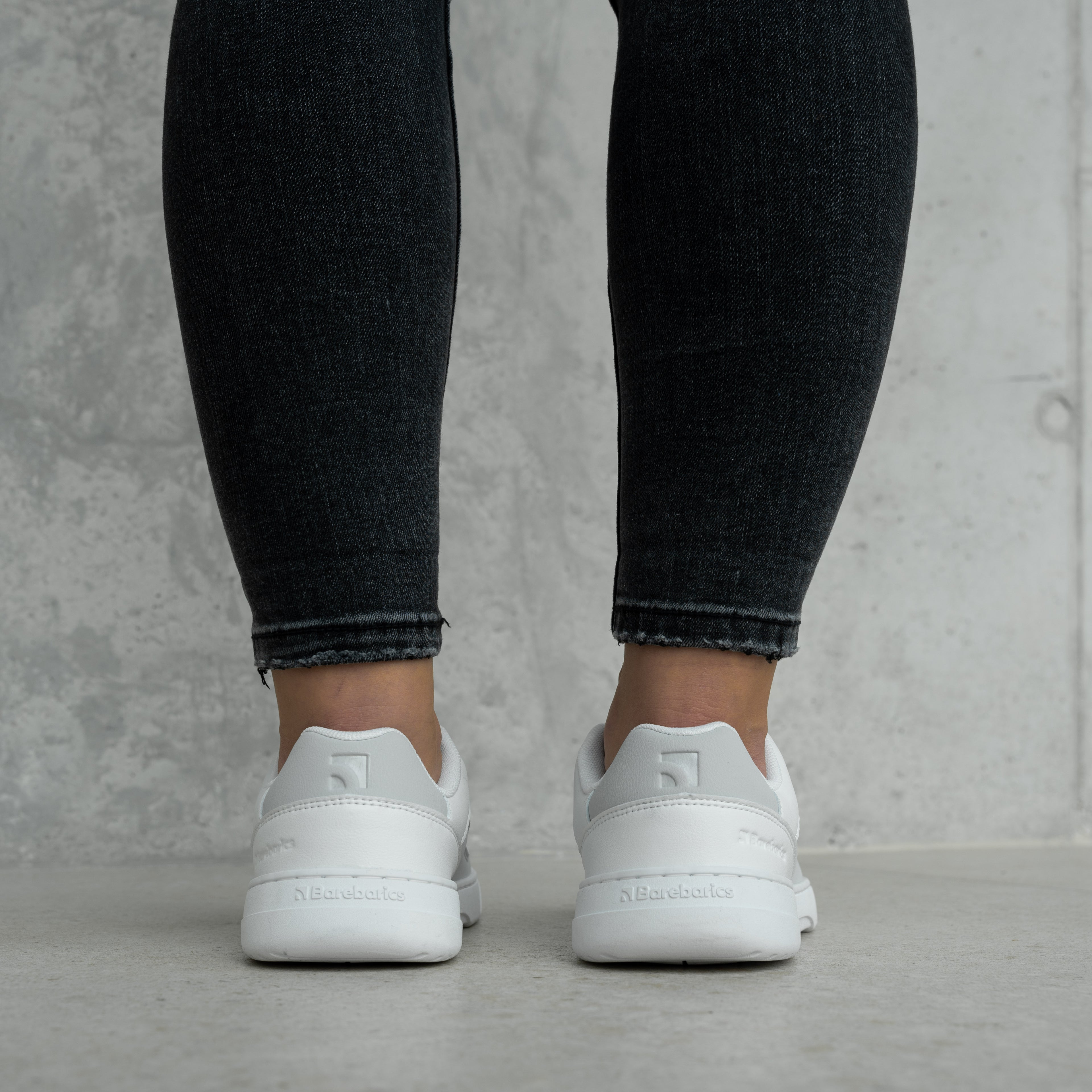 Barefoot Sneakers Barebarics Vaporo - White & Light Grey