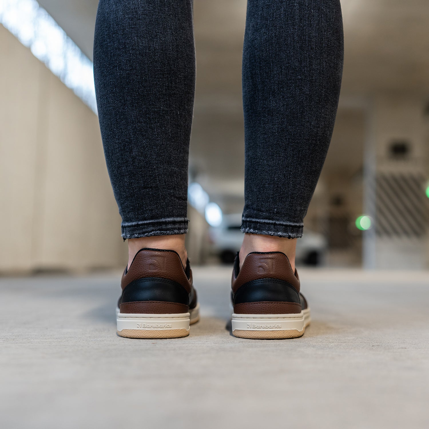 Barefoot Sneakers Barebarics Wave - Black & Dark Brown