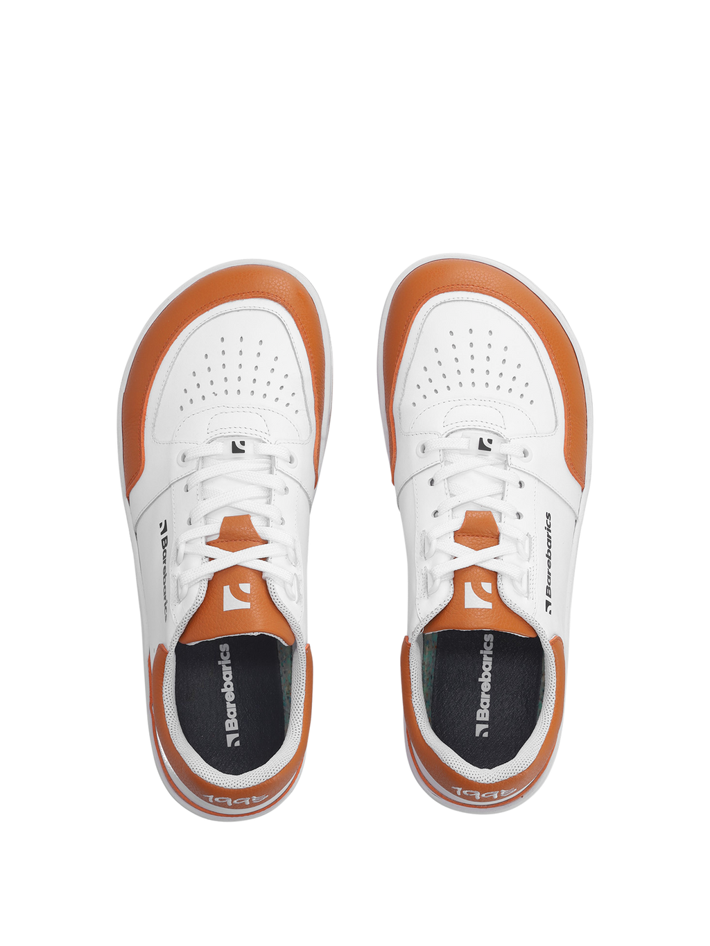 Barefoot Sneakers Barebarics Wave - White & Orange
