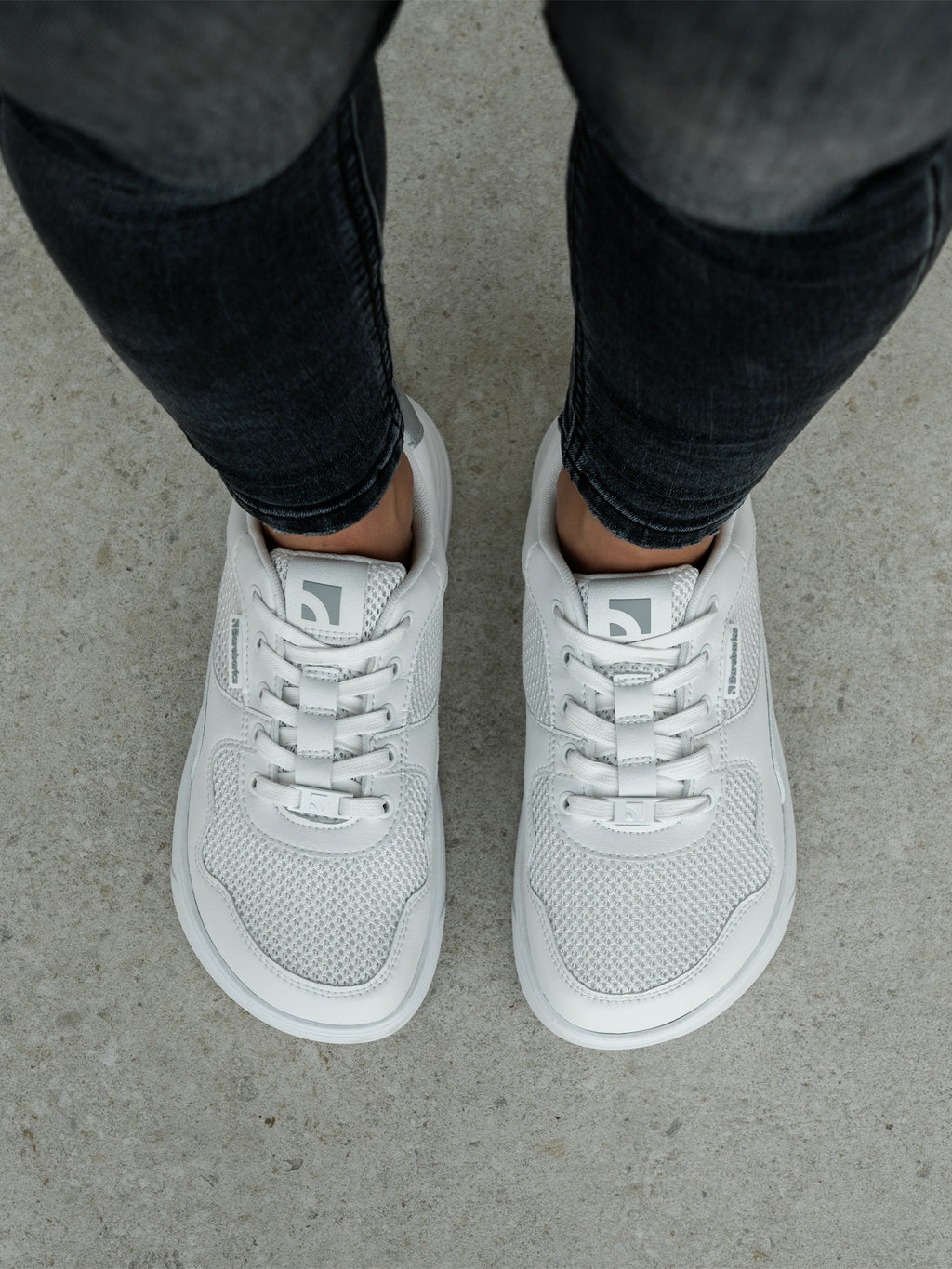 Barefoot Sneakers Barebarics Zing - Fresh - White & Silver