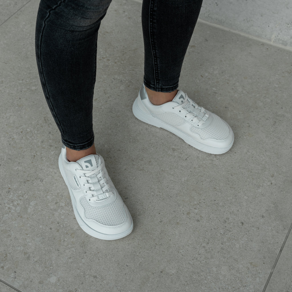 Barefoot Sneakers Barebarics Zing - Fresh - White & Silver
