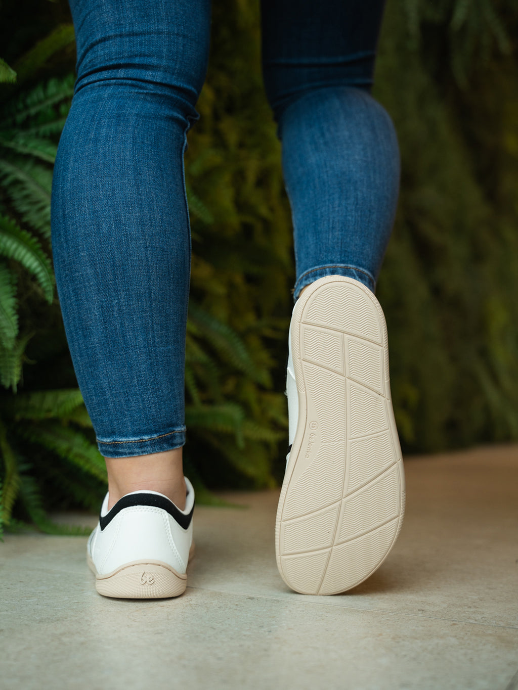 Barefoot Sneakers - Be Lenka Echo - White & Black Vegan