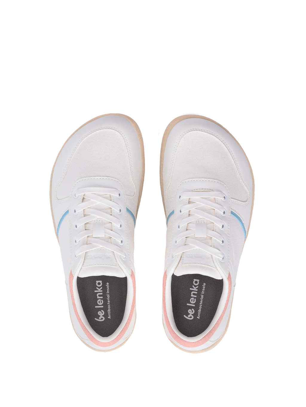 Barefoot Sneakers - Be Lenka Echo - White & Cotton Candy Vegan