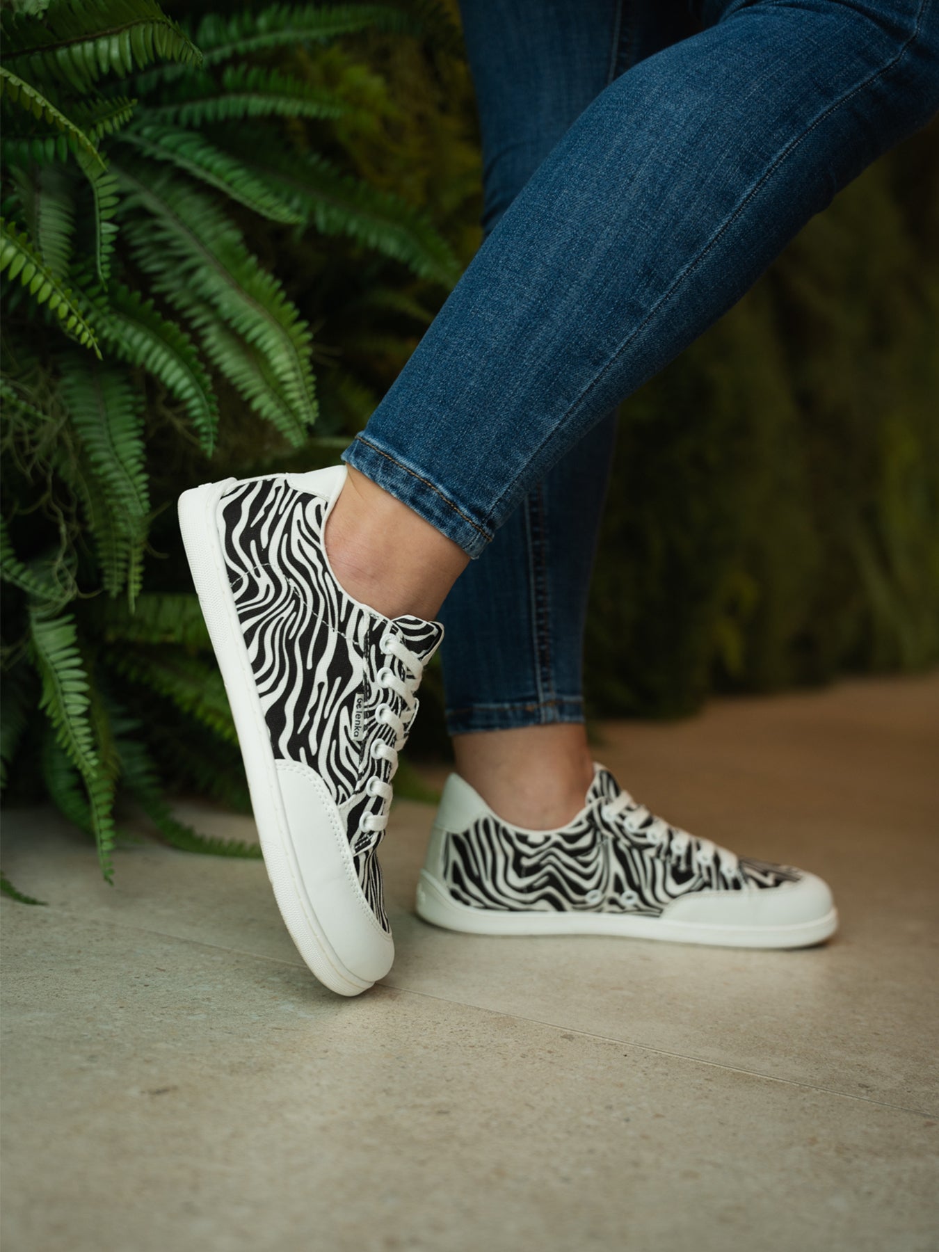Barefoot Sneakers Be Lenka Rebound - Zebra