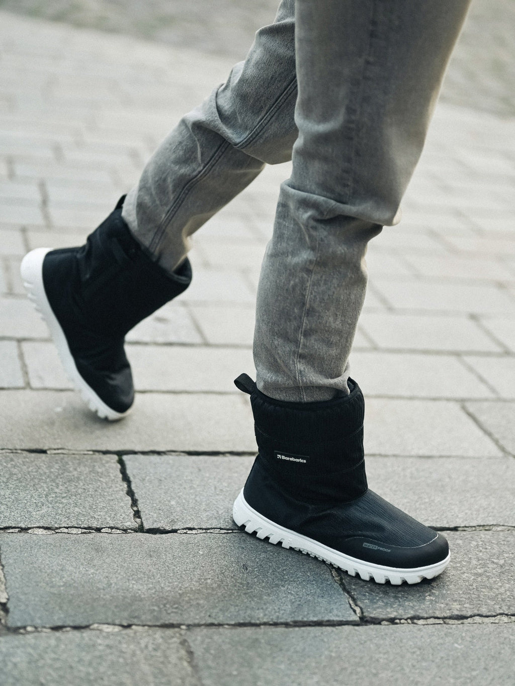 Barefoot Winter Boots Barebarics PolarStride - Black - Barefoot Shoe Store