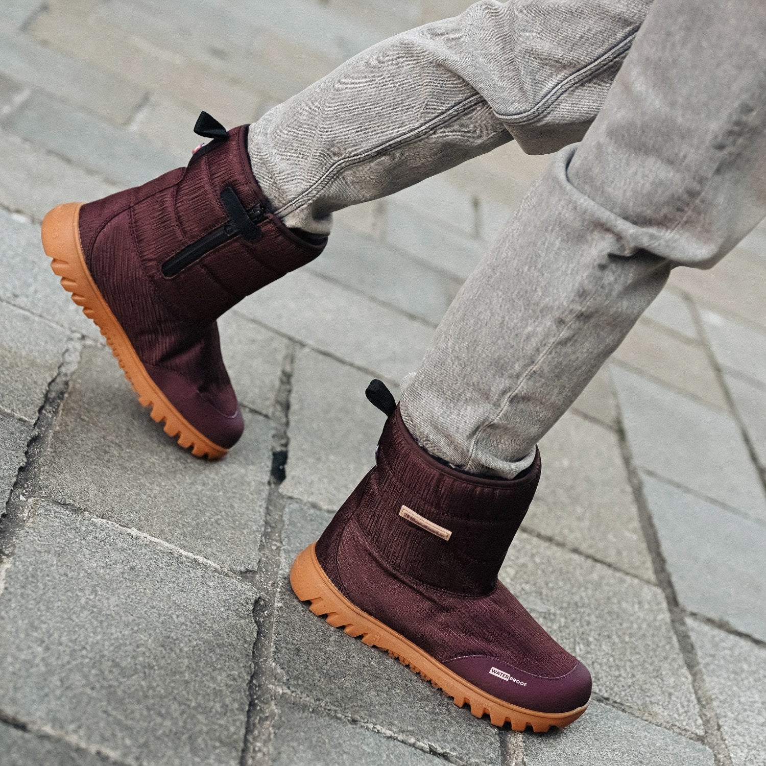 Barefoot Winter Boots Barebarics PolarStride - Copper Brown - Barefoot Shoe Store