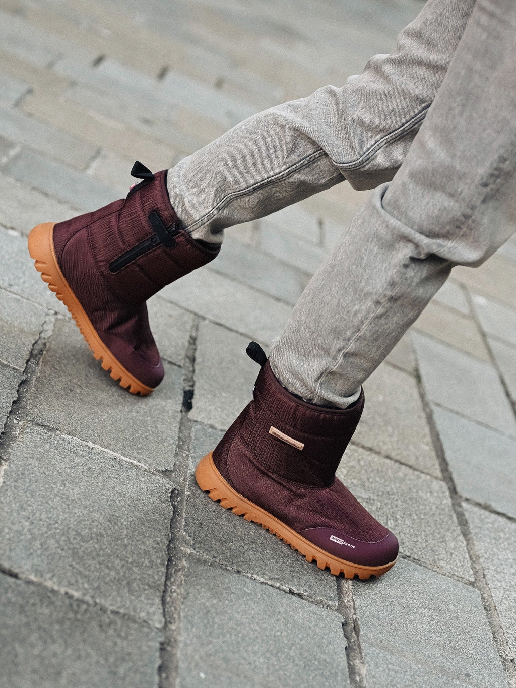 Barefoot Winter Boots Barebarics PolarStride - Copper Brown - Barefoot Shoe Store