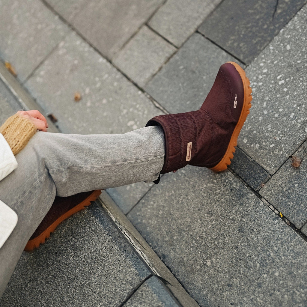 Barefoot Winter Boots Barebarics PolarStride - Copper Brown - Barefoot Shoe Store