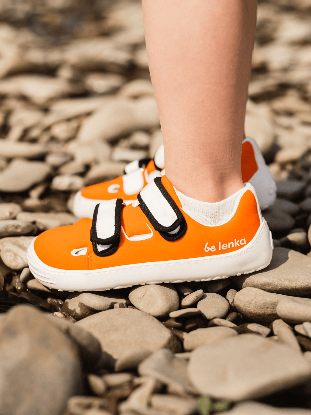 Be Lenka Kids barefoot sneakers Seasiders - Orangy - Barefoot Shoe Store