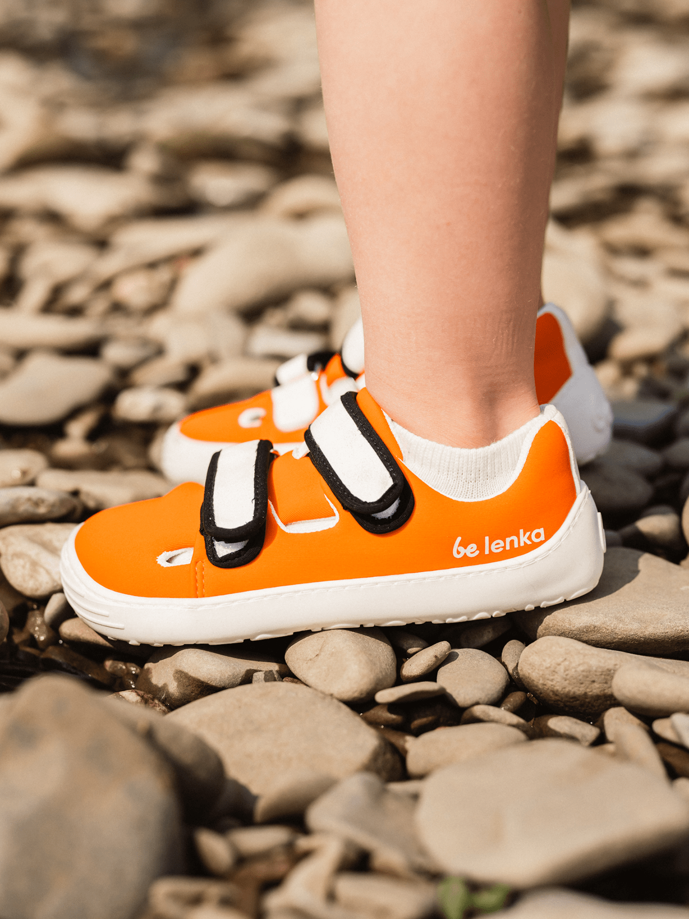 Be Lenka Kids barefoot sneakers Seasiders - Orangy - Barefoot Shoe Store