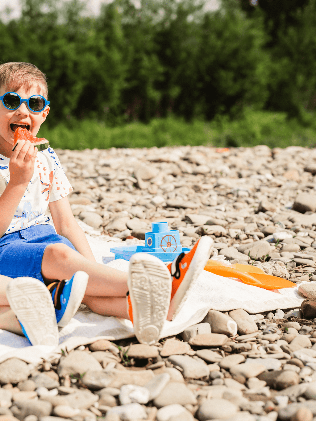 Be Lenka Kids barefoot sneakers Seasiders - Orangy - Barefoot Shoe Store