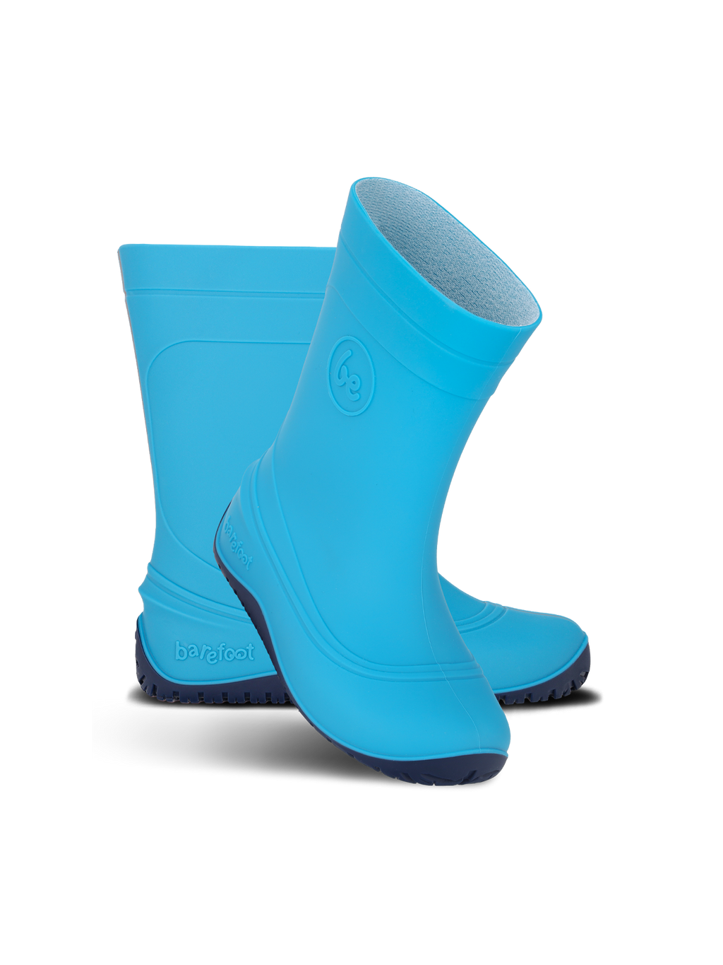Kids Barefoot Rain Boots Be Lenka Pudds - Aqua Blue