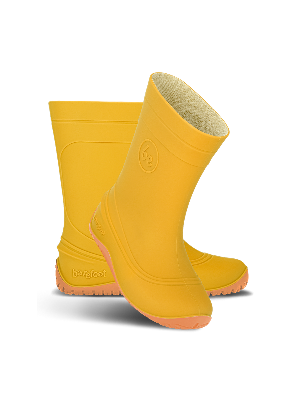 Kids Barefoot Rain Bootss Be Lenka Pudds - Yellow