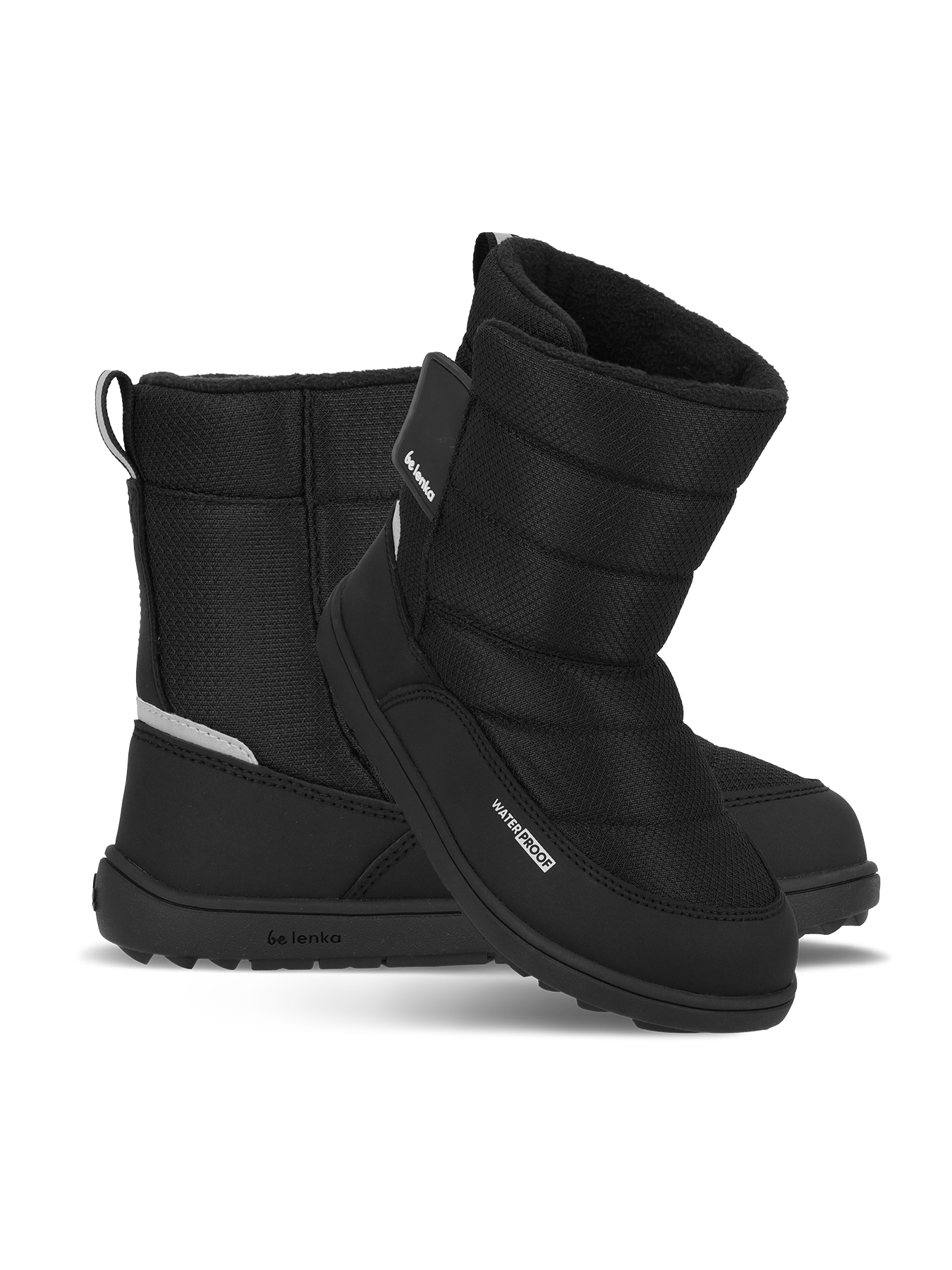 Kid's barefoot snow boots Be Lenka Ailo Kids - All Black