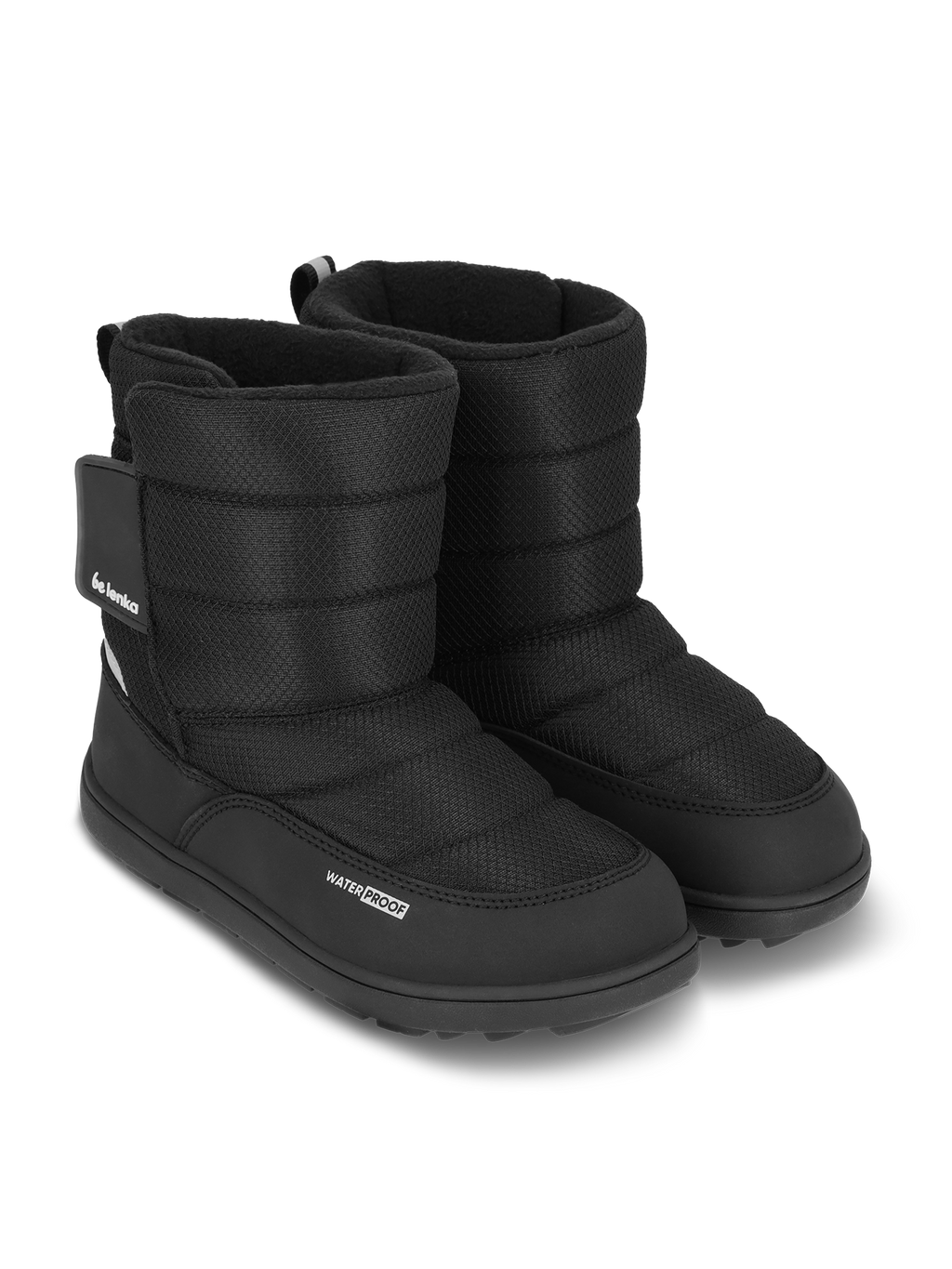 Kid's barefoot snow boots Be Lenka Ailo Kids - All Black