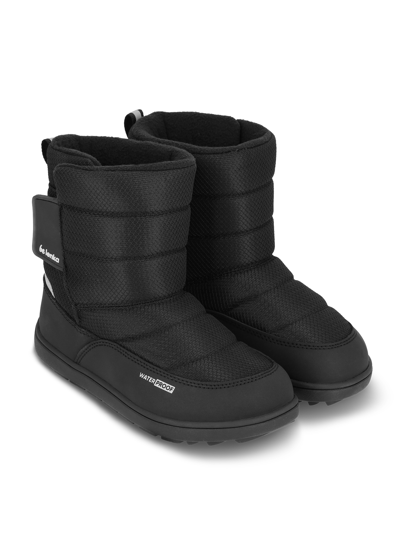Kid's barefoot snow boots Be Lenka Ailo Kids - All Black