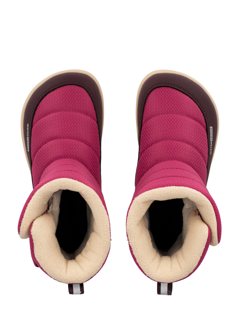 Kid's barefoot snow boots Be Lenka Ailo Kids - Berry
