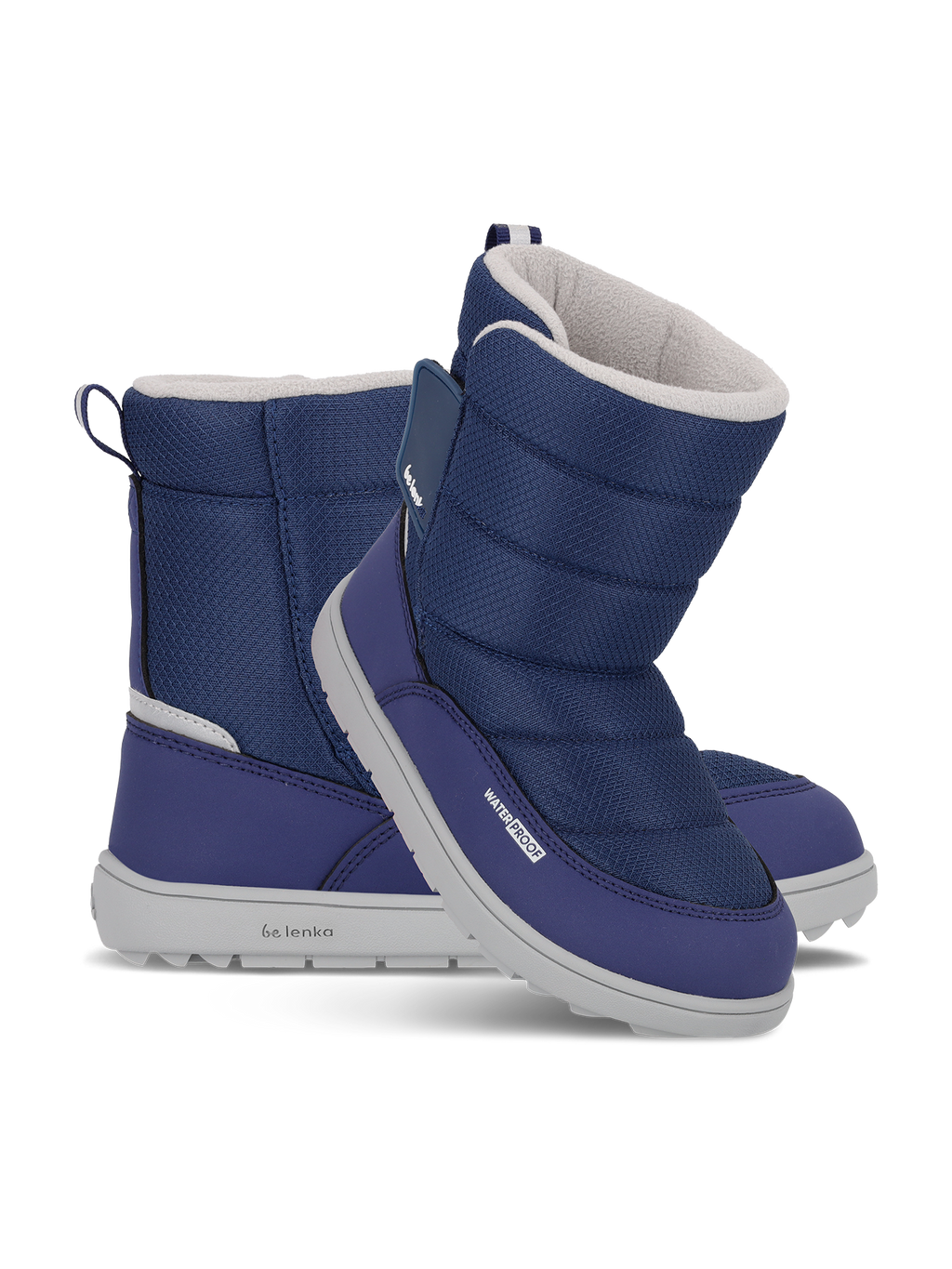 Kid's barefoot snow boots Be Lenka Ailo Kids - Dark Blue
