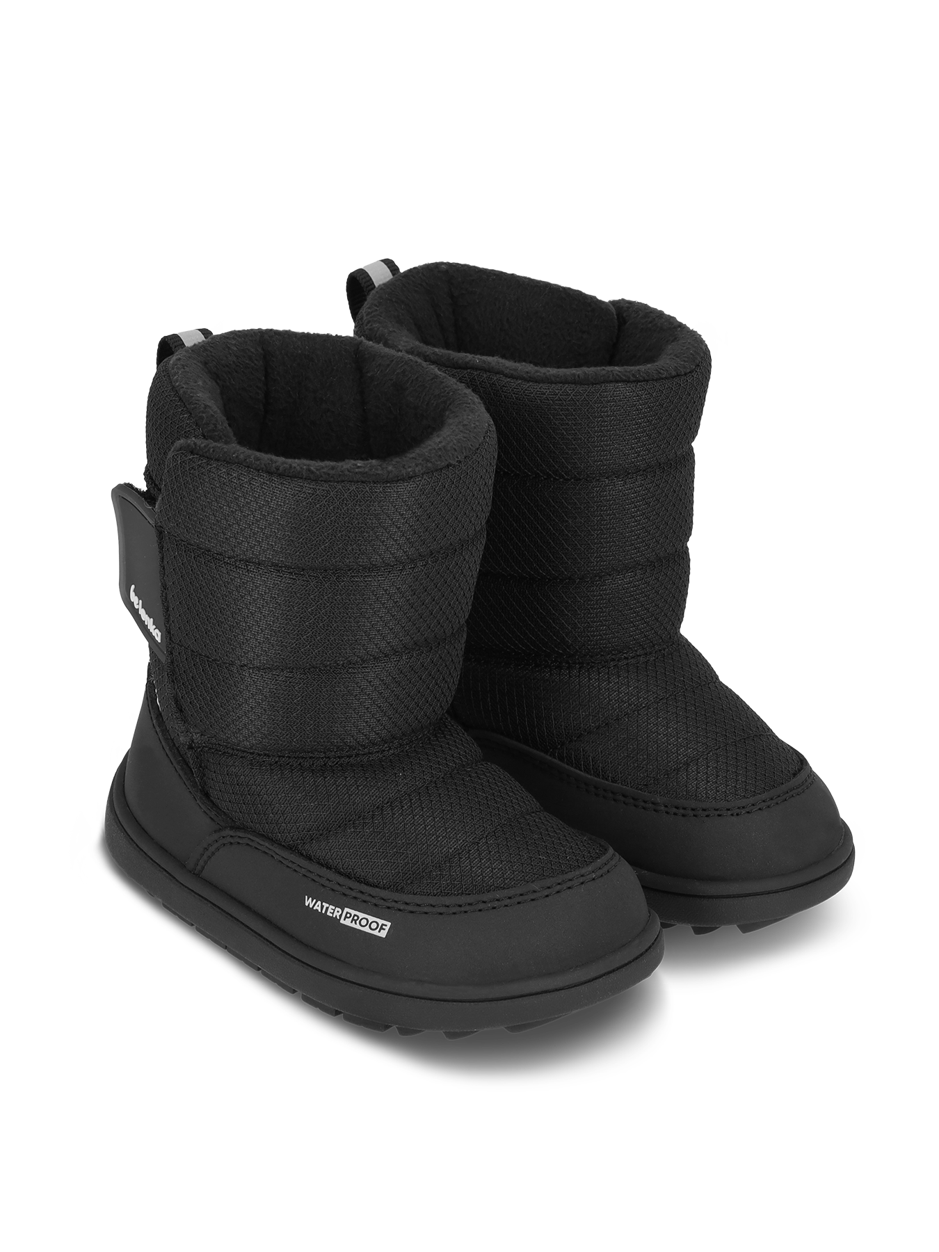 Kid's barefoot snow boots Be Lenka Ailo Preschool - All Black