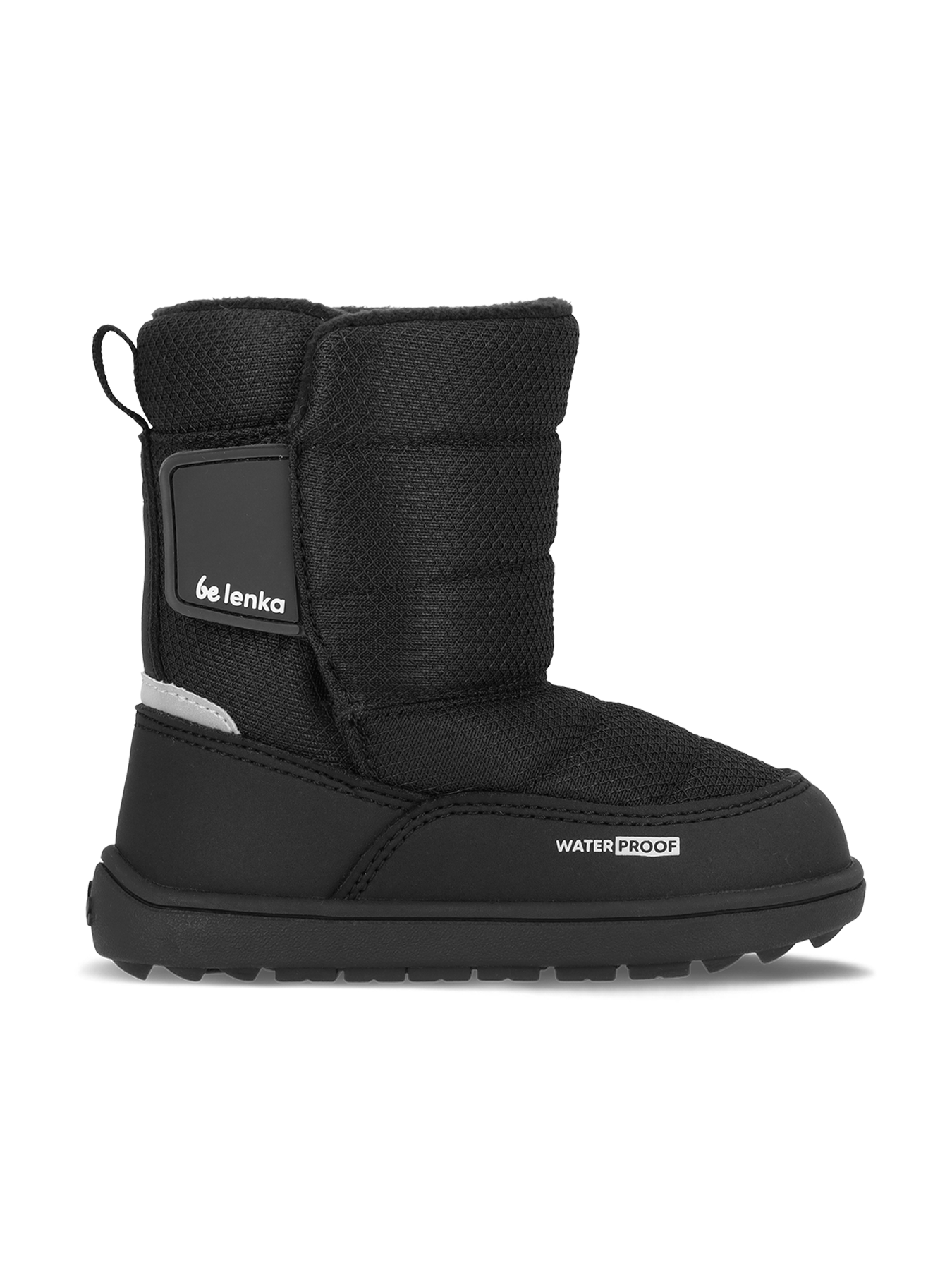 Kid's barefoot snow boots Be Lenka Ailo Preschool - All Black