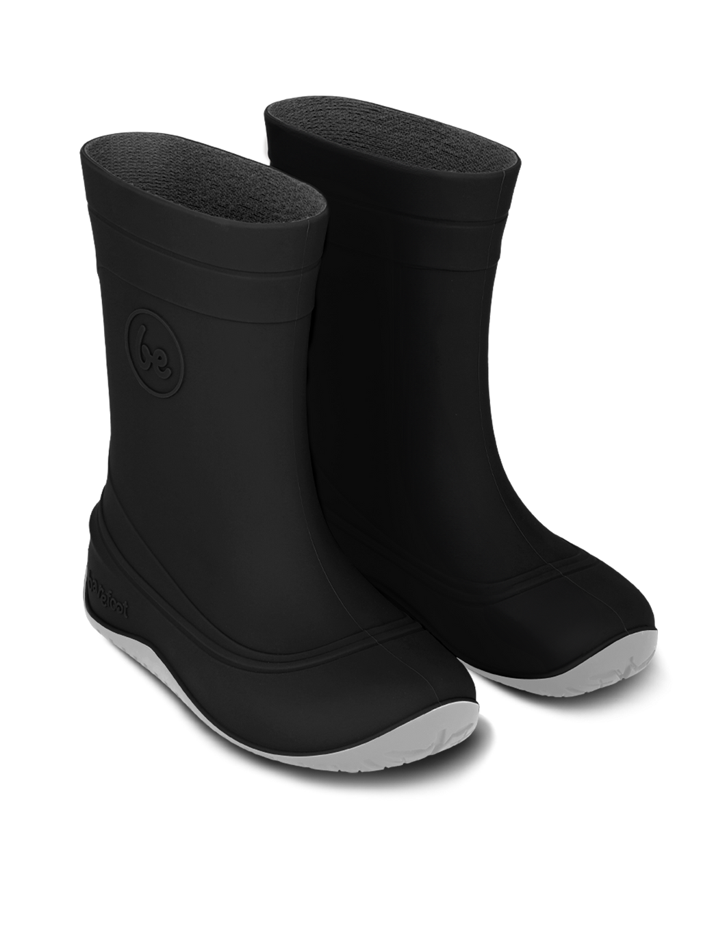 Kids Barefoot Rain Boots Be Lenka Pudds - Black