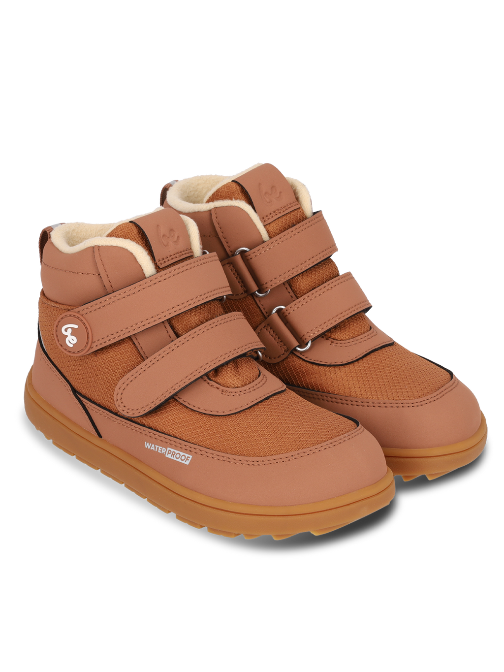 Kids winter barefoot boots Be Lenka Zippu Kids - All Brown