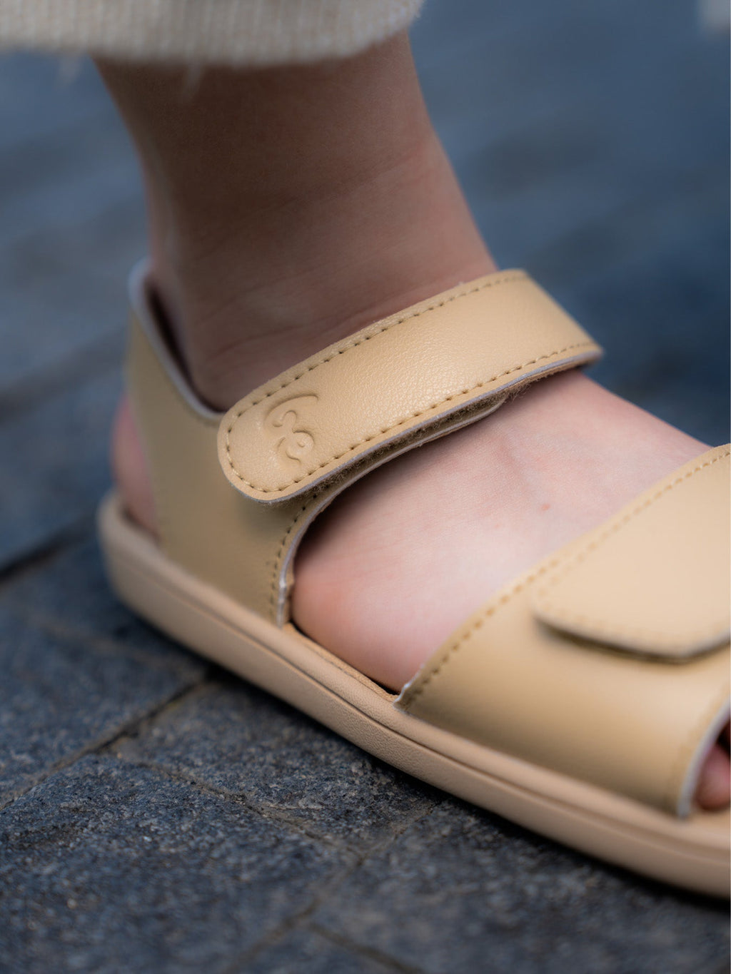 Kids' barefoot sandals Be Lenka Miami Junior - Light Brown - Barefoot Shoe Store