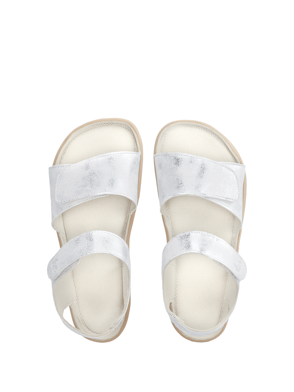 Kids' barefoot sandals Be Lenka Miami Junior - Off - White Sparkle - Barefoot Shoe Store