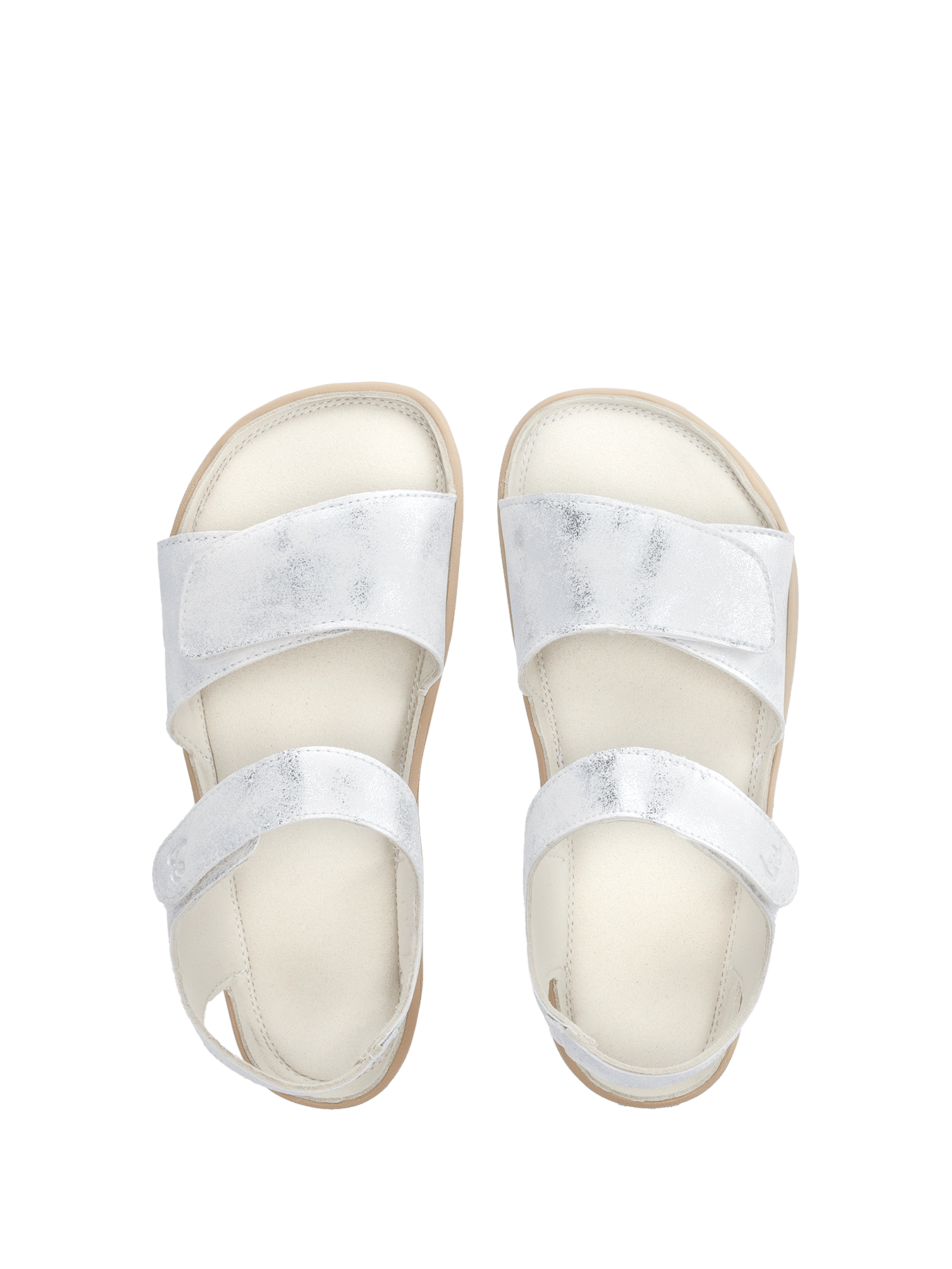 Kids' barefoot sandals Be Lenka Miami Junior - Off - White Sparkle - Barefoot Shoe Store