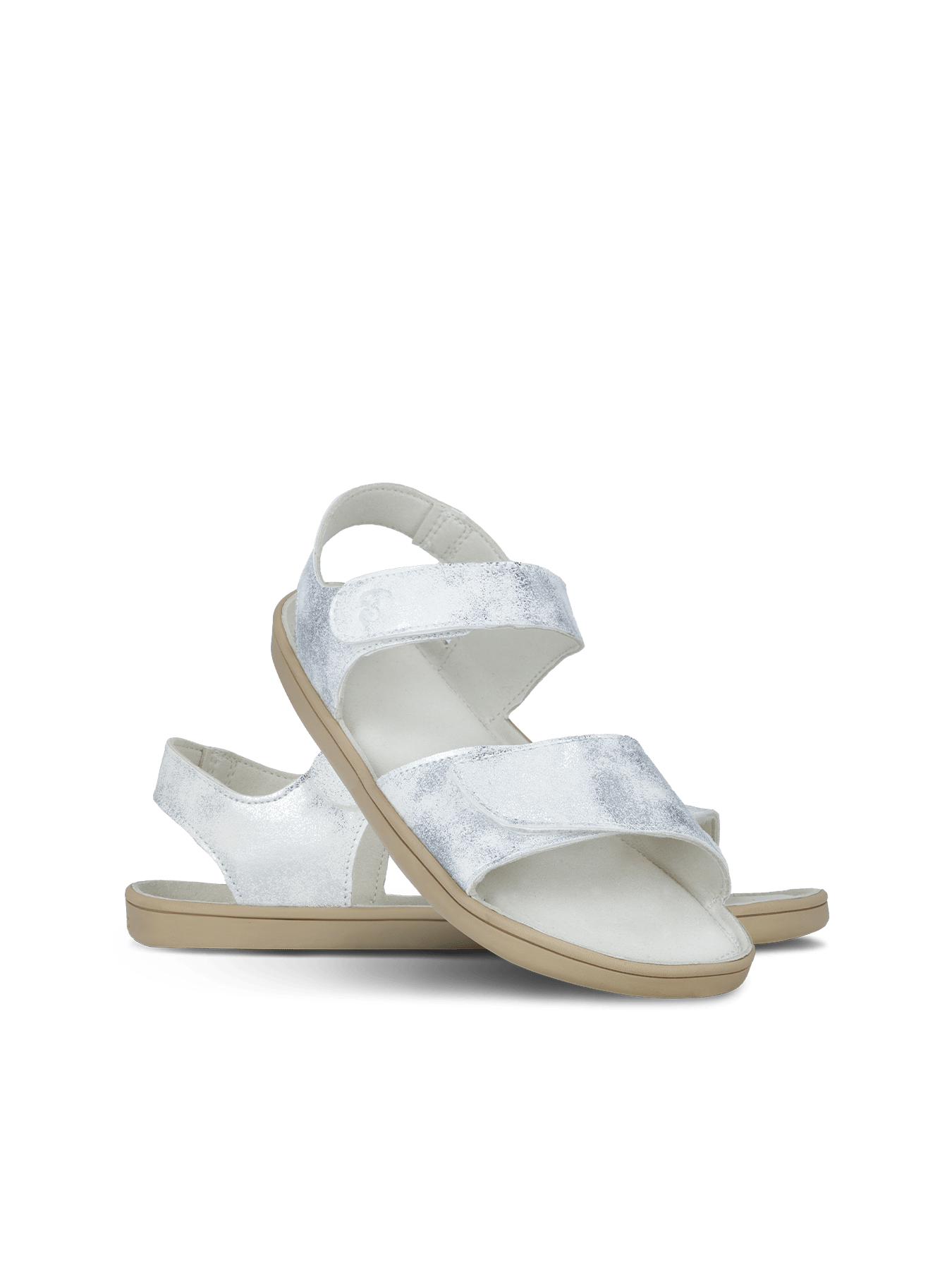 Kids' barefoot sandals Be Lenka Miami Junior - Off - White Sparkle - Barefoot Shoe Store
