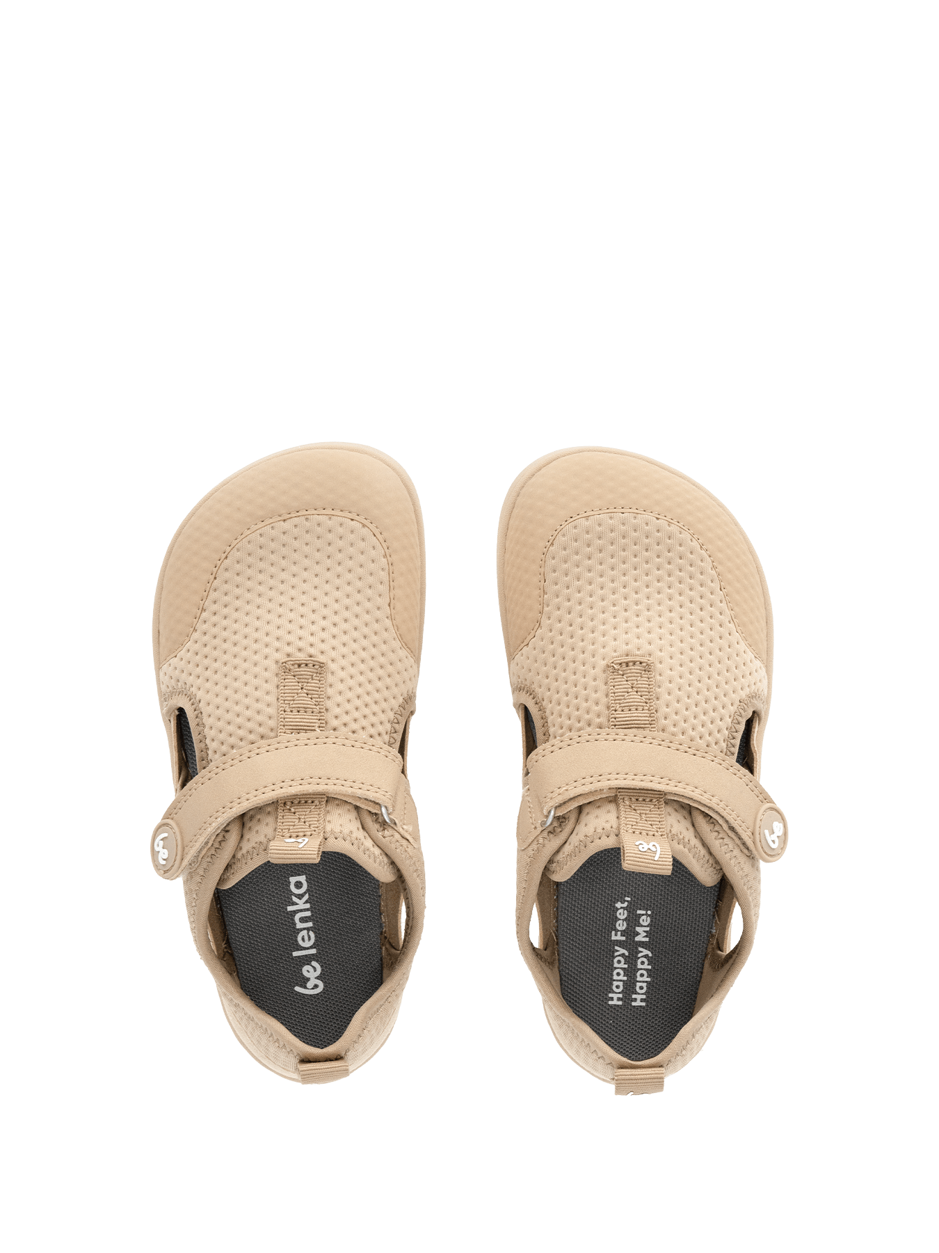 Kids' barefoot sandals Zest Kids - Beige - Barefoot Shoe Store