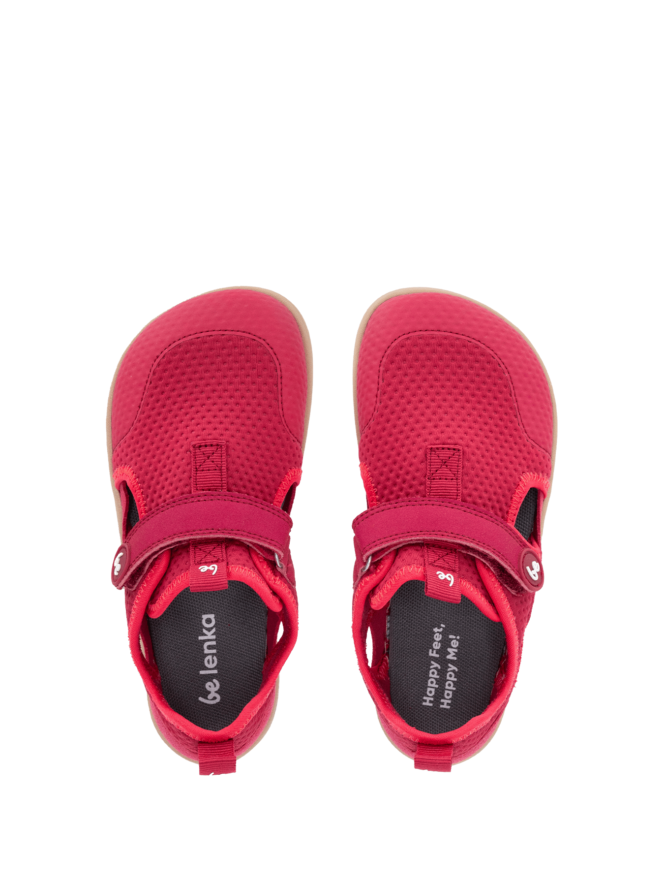 Kids' barefoot sandals Zest Kids - Berry - Barefoot Shoe Store