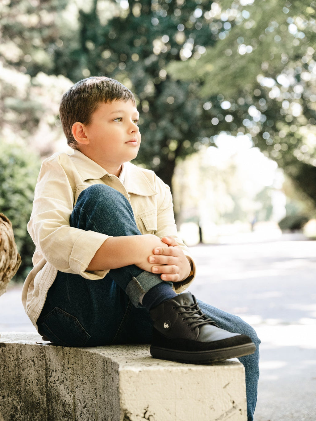 Kid's barefoot shoes Be Lenka Elio Junior - All Black - Barefoot Shoe Store