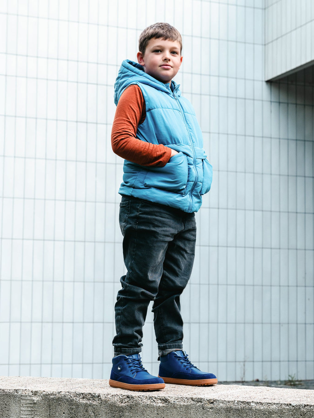Kid's barefoot shoes Be Lenka Elio Junior - Dark Blue - Barefoot Shoe Store